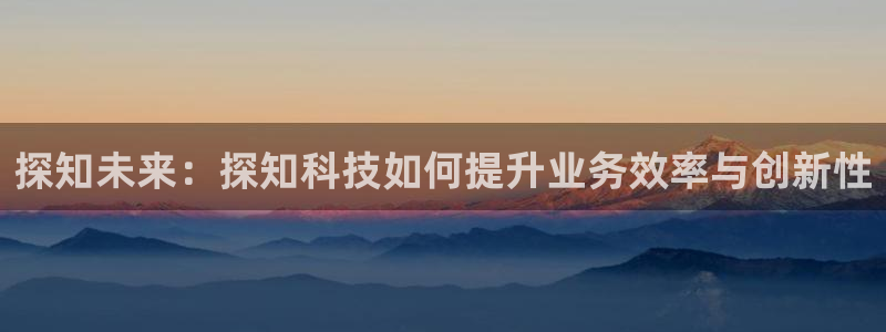 探知未来：探知科技如何提升业务效率与创新性