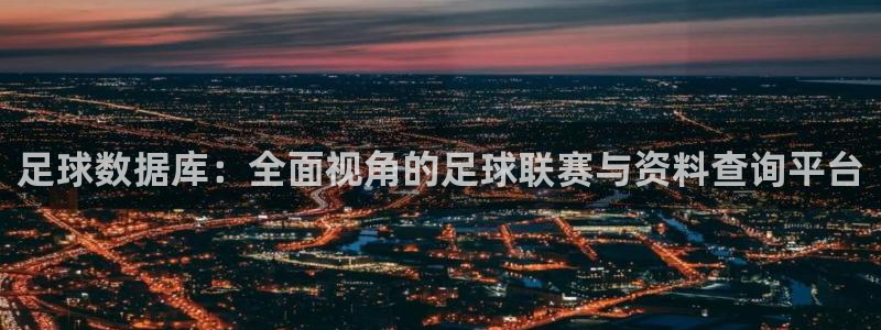 足球数据库：全面视角的足球联赛与资料查询平台