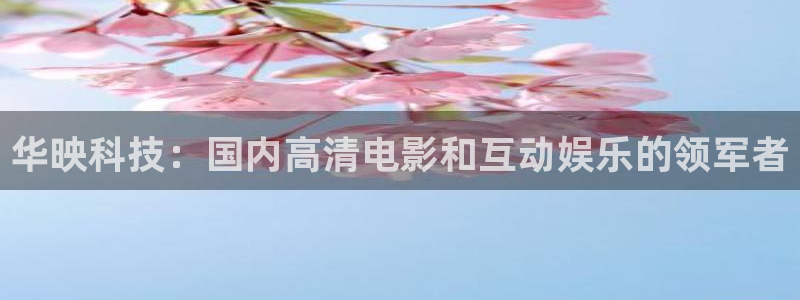 华映科技：国内高清电影和互动娱乐的领军者