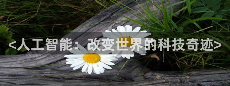 <人工智能：改变世界的科技奇迹>