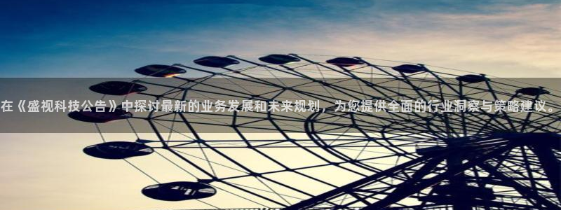 在《盛视科技公告》中探讨最新的业务发展和未来规划，为您提供全面的行业洞察与策略建议。
